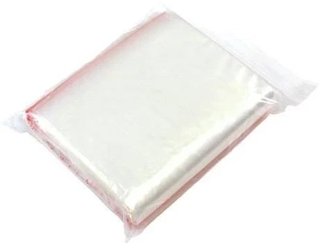 Przezroczyste torebki strunowe 70x100 mm, 100 sztuk do wielokrotnego użytku