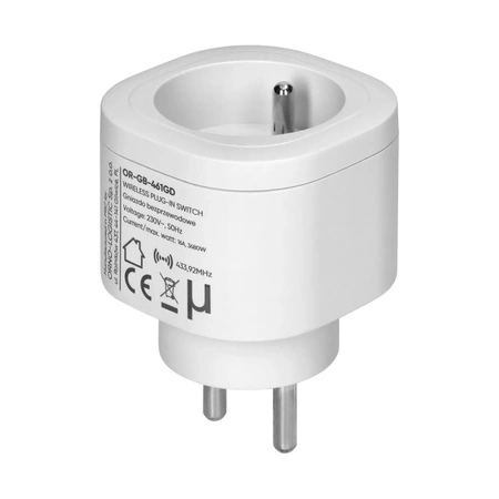 Zestaw bezprzewodowych gniazd sterowanych pilotem 2+1, IP20, OR-GB-462