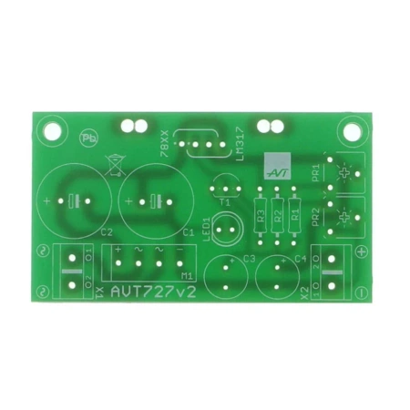 Uniwersalny moduł zasilający - wersja z regulowanym napięciem - PCB do projektu AVT 727
