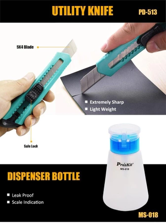 Zestaw narzędzi do światłowodów Proskit PK-9456