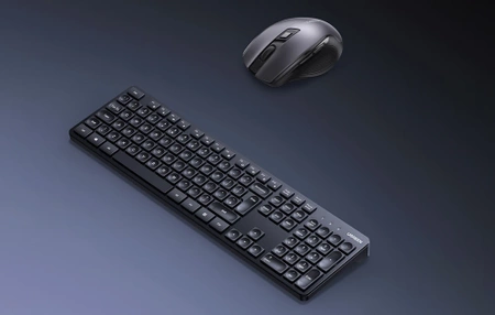 Zestaw bezprzewodowy: klawiatura i mysz ergonomiczna 2,4 GHz, 4000 DPI, UGREEN MK006