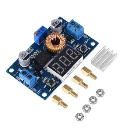 Przetwornica StepDown XL4015E - 5A 75W - 4-30V - z woltomierzem i amperomierzem