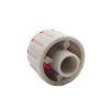 Gałka do potencjometru na oś 6mm - 18x13mm - szara, czerwony znacznik - GS18