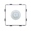 Czujnik ruchu PIR 200W (60W LED) biały podtynkowy z ramką szklaną - Tawoia Glass