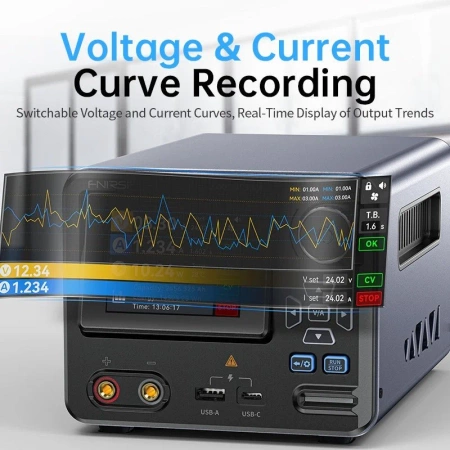 Zasilacz serwisowy AC-DC 0-36V 8A 285W z cyfrowym sterowaniem i ekranem LCD FNIRSI IPS3608