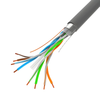 Przewód LAN FTP kat. 6, drut miedziany AWG 23, klasa Eca, Fluke Passed, na metry, Lanberg