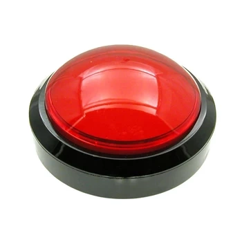 Przycisk arcade BIG Push monostabilny czerwony, LED 12 V, 3 A / 250 V, PRZEL602