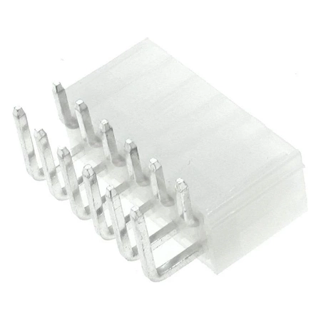 Wtyk ATX 12-stykowy męski kątowy do montażu na PCB, raster 4,20 mm, biały, KWM4505-12R