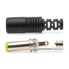 Wtyk zasilający DC 2,1/5,5/14 mm prosty, na kabel, wzmocniony HQ
