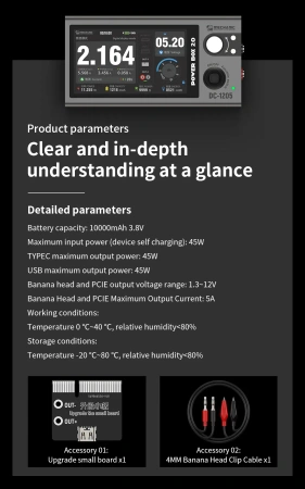 Regulowany zasilacz warsztatowy 1.3-12V 45W USB POWER BOX 2.0 Mechanic