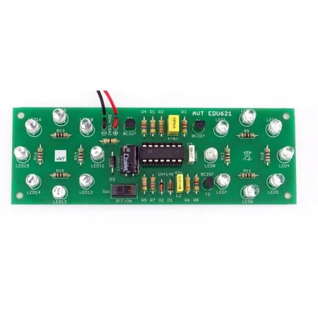 Stroboskop policyjny LED. Zestaw DIY do nauki lutowania AVT EDU621