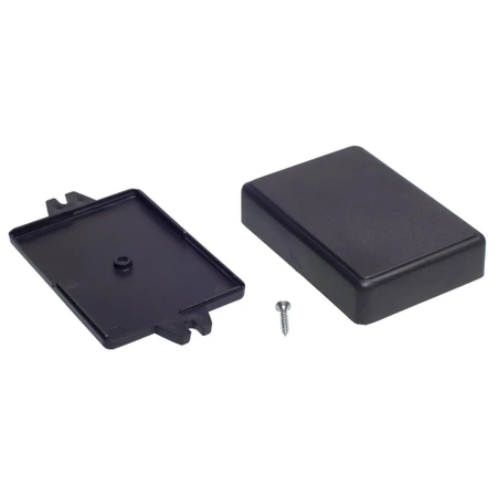 Obudowa uniwersalna Z23U, 84 × 59 × 23 mm, ABS, czarna, z uchem, Kradex