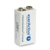 Akumulator Li-ion 6F22 / 9 V 550 mAh z gniazdem USB-C, everActive EVHR22-550