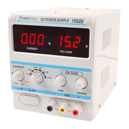 Zasilacz serwisowy 0-15V/0-2A LED PowerLab 1502D