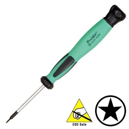 Wkrętak precyzyjny ESD gwiazdkowy 1,9 mm, Cr-Mo-V, ProsKit SD-083-A1