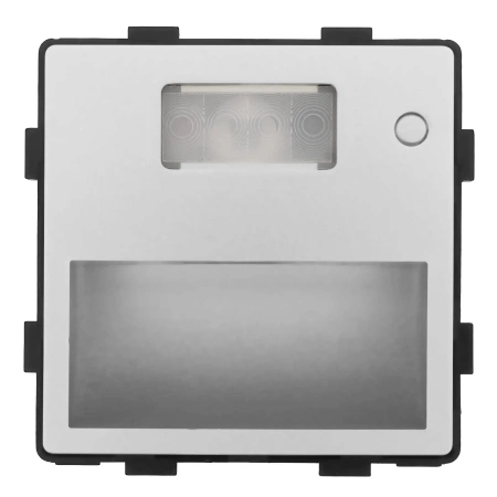 Lampka schodowa LED 230V 1.5W z czujką ruchu - szklana ramka - szary - Tawoia Glass