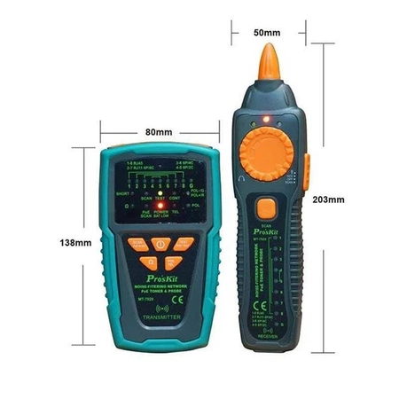Tester LAN+POE NCV z szukaczem par, Proskit MT-7029