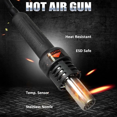 Stacja lutownicza hotair 700W 24L/min + lutownica grotowa 60W Proskit SS-989B