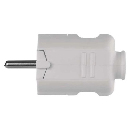 Wtyczka prosta biała 230V AC Emos P0034