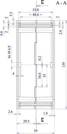 Obudowa 139x159, h=59mm wentylowana, z panelem, Z4A