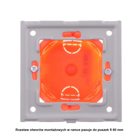 Gniazdko elektryczne z uziemieniem podwójne białe podtynkowe z ramką szklaną - TAWOIA Glass