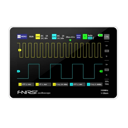 Oscyloskop dwukanałowy 100MHz tablet, FNIRSI 1013D