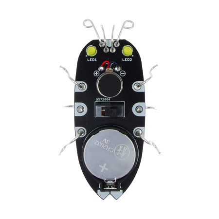 ROBO-BUG DIY - Czarny wędrujący robaczek LED do zlutowania