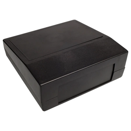 Obudowa uniwersalna Z25, 220 × 220 × 78 mm, PS, czarna, z panelami bocznymi, Kradex