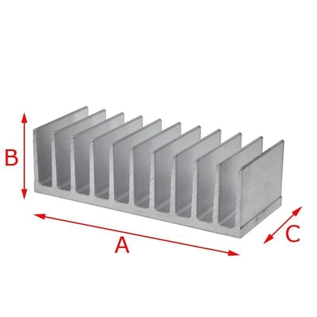 Radiator A5724 124x35x70mm, 1.7K/W