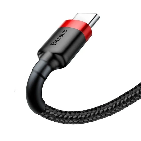 Kabel USB do USB-C Baseus Cafule 2A 2m czerwono-czarny CATKLF-C91