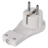 Płaski wtyk sieciowy 230V z uziemieniem, kątowy, P0066