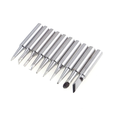 Zestaw 10 grotów do stacji lutowniczych - do Yihua, Aoyue, Repro, Zhaoxin, WEP i inne