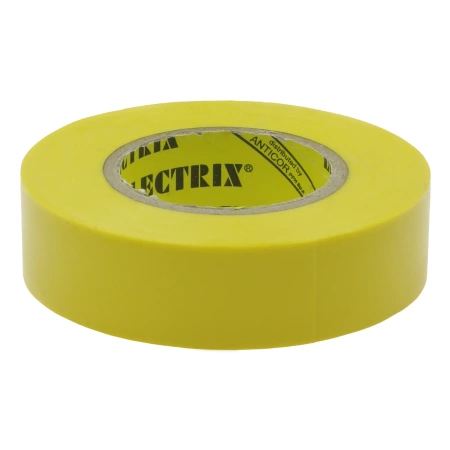 Taśma elektroizolacyjna PCV, wodoodporna, samogasnąca 19x0.13mm/20m żółta