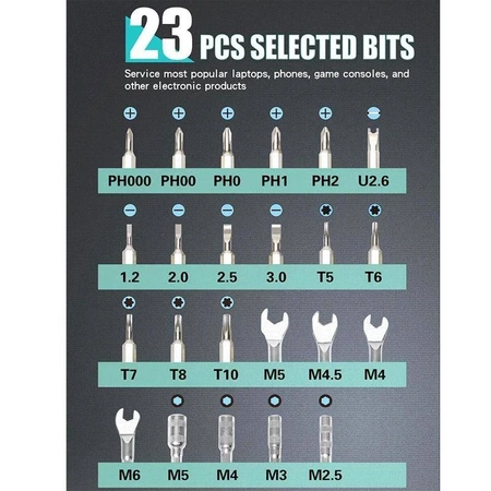 Zestaw bitów precyzyjnych SD-9827M Proskit