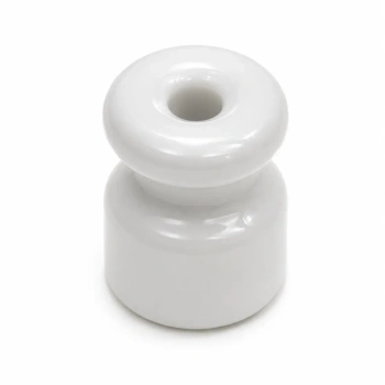 Uchwyt kabla ceramiczny biały 18x23mm Ceramic Classic Loft