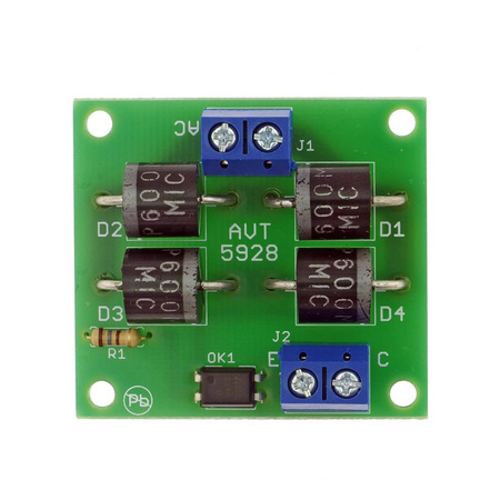 Prosty detektor przepływu prądu - zlutowany KIT AVT 5928
