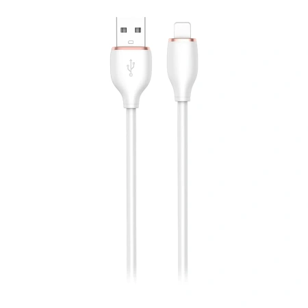 Kabel USB-A - Lightning, 3 A, 1,5 m, biały, Miccell, MIC-004055