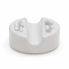 Uchwyt kabla ceramiczny biały 28×18 mm na 1 przewód - Ceramic Classic Loft