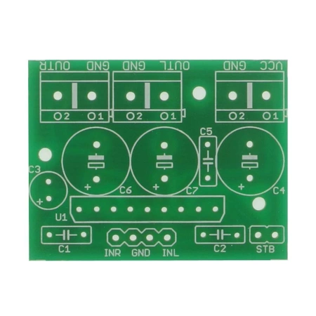 Miniaturowy wzmacniacz o mocy 2x6W, PCB do projektu AVT1723