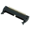 Wtyk IDC 40 styków, kątowy, do montażu na PCB, raster 2,54 mm, z zatrzaskami, Z-WS40VW