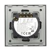 Włącznik potrójny Smart 600W WiFi i Bluetooth - dotykowy szklany panel czarny - podtynkowy - TAWOIA Smart Home