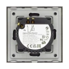 Włącznik pojedynczy Smart 600W ZigBee - dotykowy szklany panel czarny - podtynkowy - TAWOIA Smart Home