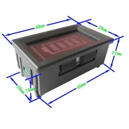 Wskaźnik naładowania akumulatora Pb, litowego 2s -8.4V - Woltomierz