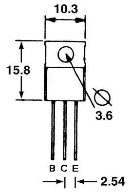 BD911 - tranzystor bipolarny NPN, 100 V, 15 A, 90 W, TO-220
