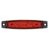 Lampa obrysowa LED czerwona 6 diod 12/24 V, 96 × 20 mm, montaż poziomy i pionowy - L2255-B