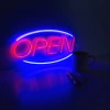 Neon LED "open", dekoracja LED 45x22cm zasilanie z baterii lub USB