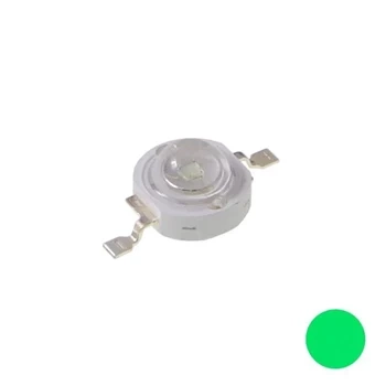 Dioda LED mocy 1 W zielona, 60 lm, kąt 120° do układów elektronicznych