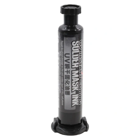 Soldermaska UV SU7, czarna, do napraw PCB, 10 ml, Mechanic