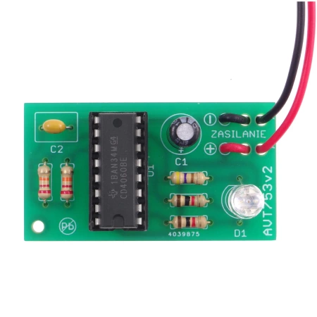 Wielokolorowy gadżet LED RGB na CMOS 4060 - KIT AVT 753