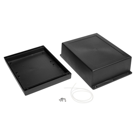 Obudowa hermetyczna z uszczelką do elektroniki 144,7 × 198,1 × 72,3 mm PS czarny KRADEX Z46AH